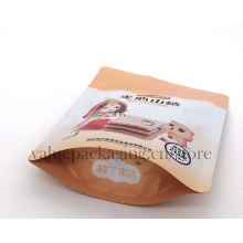 215g bottom gusset zipperlock doypack for snacks